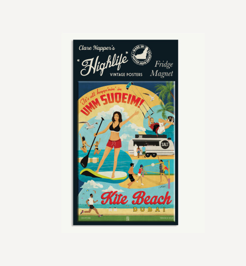 Fridge Magnet – ‘Kite Beach’